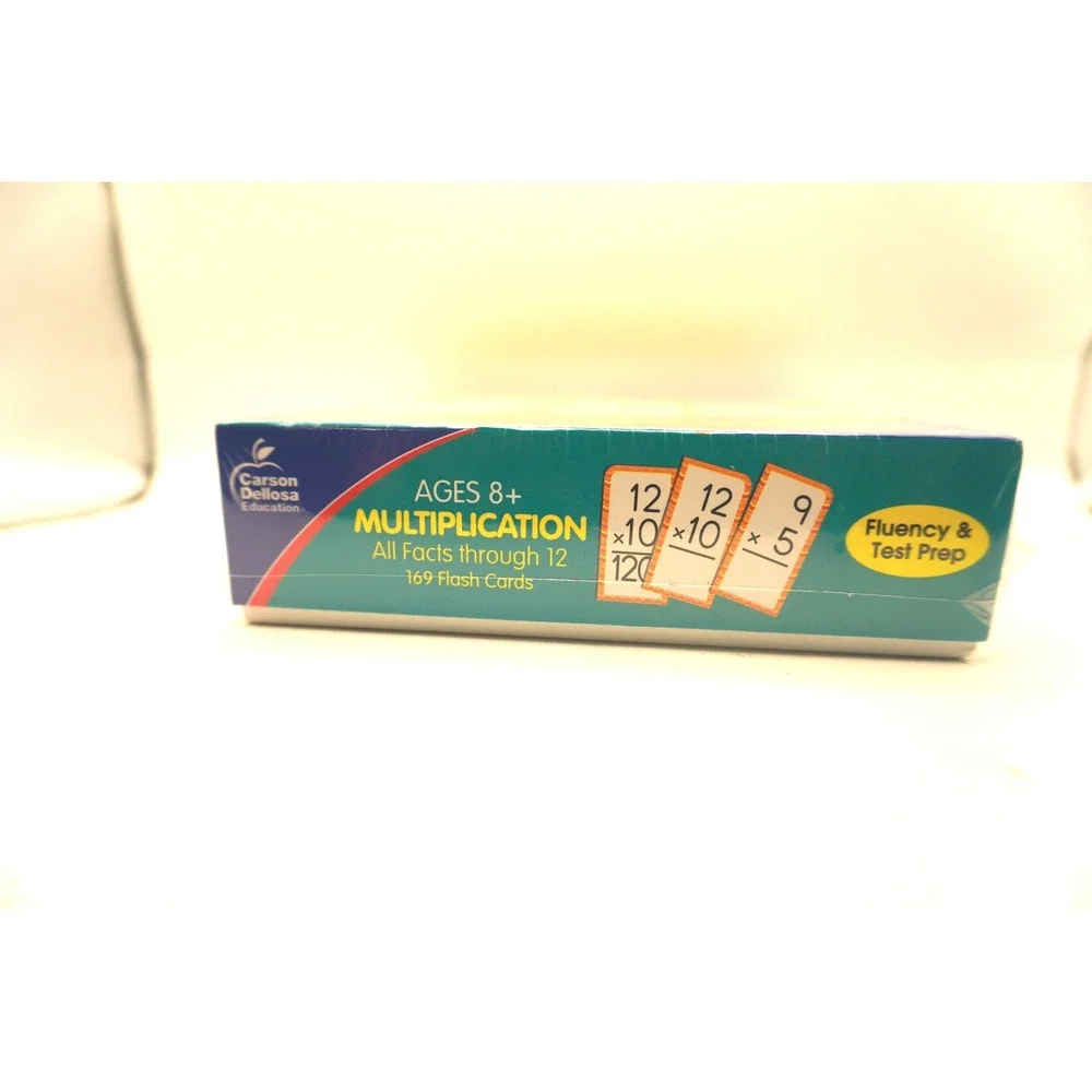 Carson Dellosa Multiplication Flash Cards Ages 8+ All Facts Through 12 CD-134055